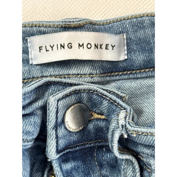 Flying Monkey Light Wash Distressed High-Rise Jeans - Picture 2 of 4